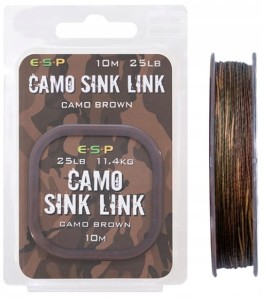 Plecionka przyponowa ESP Camo Sink Link 10m