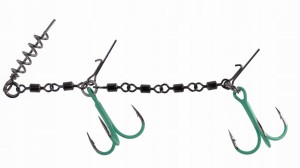 Dozbrojka z Krętlików Jaws Double Evo Stinger Fluo 25kg Kotwice nr 1/0