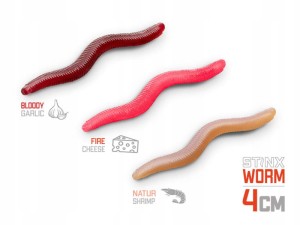 Delphin B! Stinx WORM Skiny 50szt 4cm NATUR