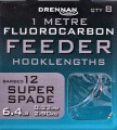 Przypony 100cm Drennan fluorocarbon Super Spade 12