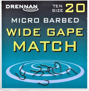 Drennan haczyki Wide Gape Match Micro Barbed 16