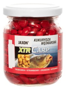 Kukurydza XTR Carp Jaxon Truskawka Red 125g  