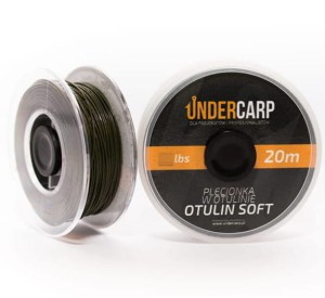 Undercarp Plecionka przyponowa w otulinie 20m 25LBs Otulin Soft zielona