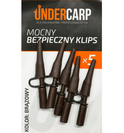 Undercarp-Mocny-bezpieczny-klips-brązowy-4003
