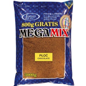 Zanęta Lorpio Mega Mix Płoć Chocolate 3kg