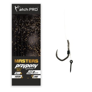 Przypony Matchpro Method Feeder Masters M19 Barbed z Igłą 8 - 0,23mm - 8szt