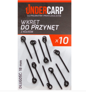Undercarp Wkręt do przynęt z kółkiem 18 mm  