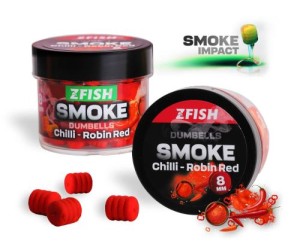Dumbells Zfish Pop Up Smoke - Chilli Robin Red - 8mm 20g