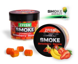 Dumbells Zfish Pop Up Smoke - Truskawka Banan - 8mm 20g