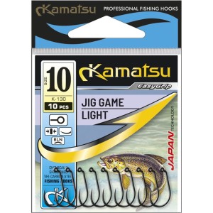 Kamatsu Jig Game Light 10 K-130 Czarny Nikiel Oczko
