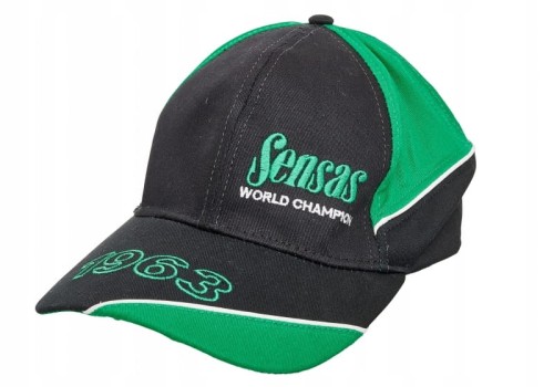 senses czapka casquette fashion black&green