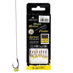 Haczyki z Przyponem Mikado Method Feeder z Gumką 8