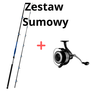Zestaw Sumowy Wędka Delphin Hazard 330cm 500g + Kołowrotek Mamut 12000 XXL