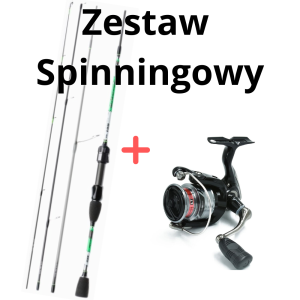 Zestaw Spinningowy Wędka Jaxon Travel Green Wind 1,85m 0,6 - 6g  + Kołowrotek Daiwa RX LT 2500