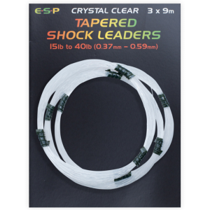 Przypon Strzałowy ESP Crystal Clear 3x9m 0.37mm - 0.59mm