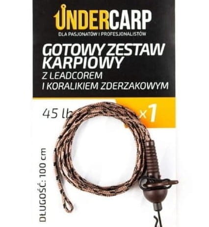 Gotowy-Zestaw-Karpiowy-z-Leadcorem-i-Koralikiem-Zderzakowym-45-Lbs-100-cm-Brazowy-3483