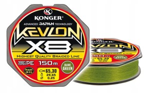 Plecionka Konger Kevlon x8 Olive Green 0,06mm - 150m  