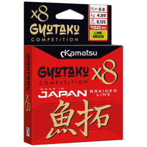 Plecionka Kamatsu Gyotaku X8 Lime Green 0,165mm/150m  