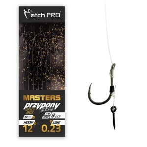 Przypony Matchpro Method Feeder Masters M16 Barbed z Igłą 10 - 0,23mm - 8szt