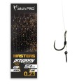 Przypony Matchpro Method Feeder Masters M16B Bezzadziorowe z Igłą 14 - 0,20mm - 8szt