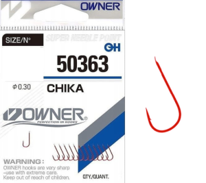 Haczyki Owner Chika 50363 czerwone roz. 18 