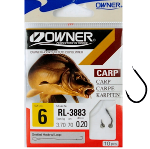 Haczyki z przyponem Owner RL3883 Carp roz. 12