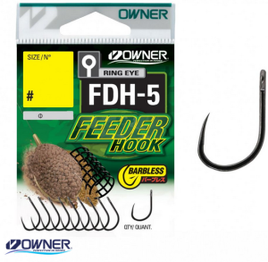 Haczyki Owner FDH-5 Method Feeder Bezzadziorowe roz.12 