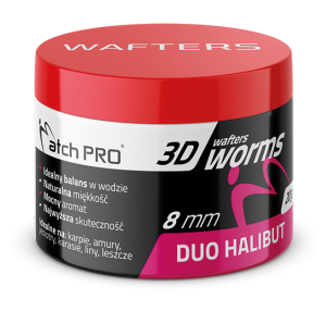 Wafters MatchPro Top Worms Duo Halibut 8mm