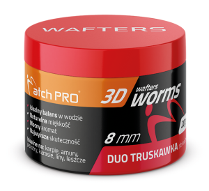 Wafters MatchPro Top Worms Duo Truskawka 8mm