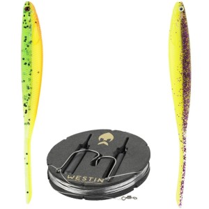 Zestaw Dropshot Westin Rig Kit ShadTeez Pintail 8cm 10g - Dark Water Mix
