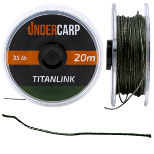 Plecionka Undercarp Przyponowa Tinatlink Zielona 35lb - 20m 
