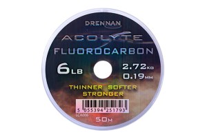Żyłka Drennan Acolyte Fluorocarbon 50m - 0,19mm 