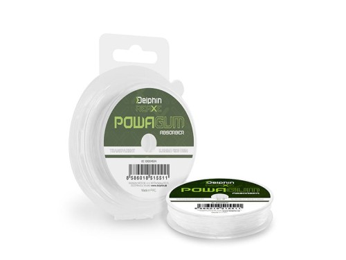 Feeder Guma Delphin Reaxe PowaGum Przeźroczysta - 0.6mm 10m