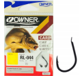 Haczyki z przyponem Owner RL044 Czarny roz. 6