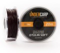 Undercarp Plecionka przyponowa w otulinie 20m 35LBs Otulin Soft brązowa