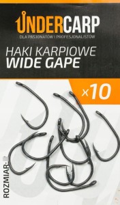 Undercarp Teflonowe Haki Karpiowe Wide Gape 4